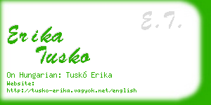 erika tusko business card